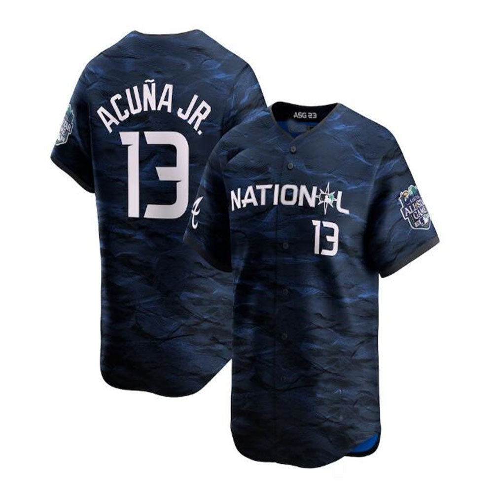 Pouc A.Braves #13 Ronald Acuna Jr. National League 2023 All-Star Game Limited Player Jersey - Royal Personalized Jerseys