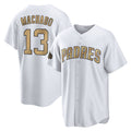 Pouc S.Diego Padres #13 Manny Machado Player White Replica All-Star Game Home Stitched Jerseys