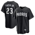 Pouc S.Diego Padres #23 Fernando Tatis Jr Player Black Home Game Stitched Jerseys
