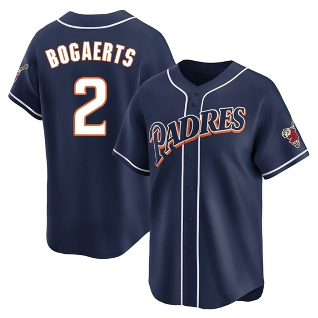 Pouc S.Diego Padres #2 Xander Bogaerts Player Navy Cooperstown Collection Limited Home Stitched Jerseys