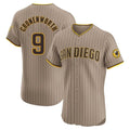 Pouc S.Diego Padres #9 Jake Cronenworth Player Khaki Home Limited Elite Stitched Jerseys