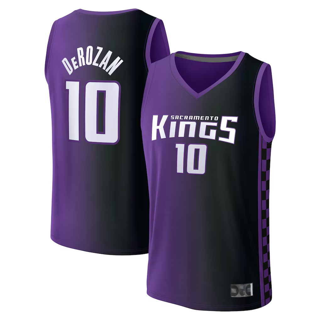Pouc S.Kings #10 DeMar DeRozan Fanatics Purple Fast Break Replica Jerseys - Statement Edition