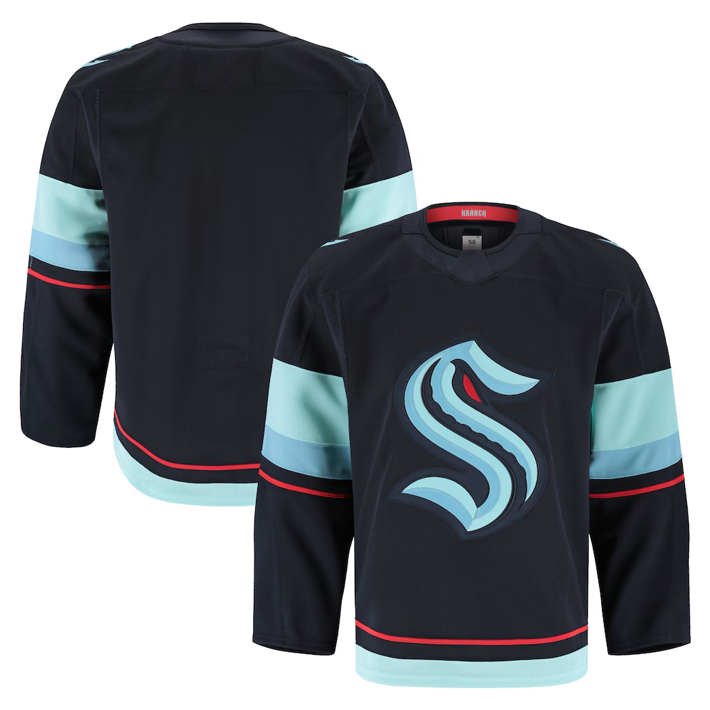 Pouc S.Kraken Deep Sea Blue Home Authentic Pro Jerseys