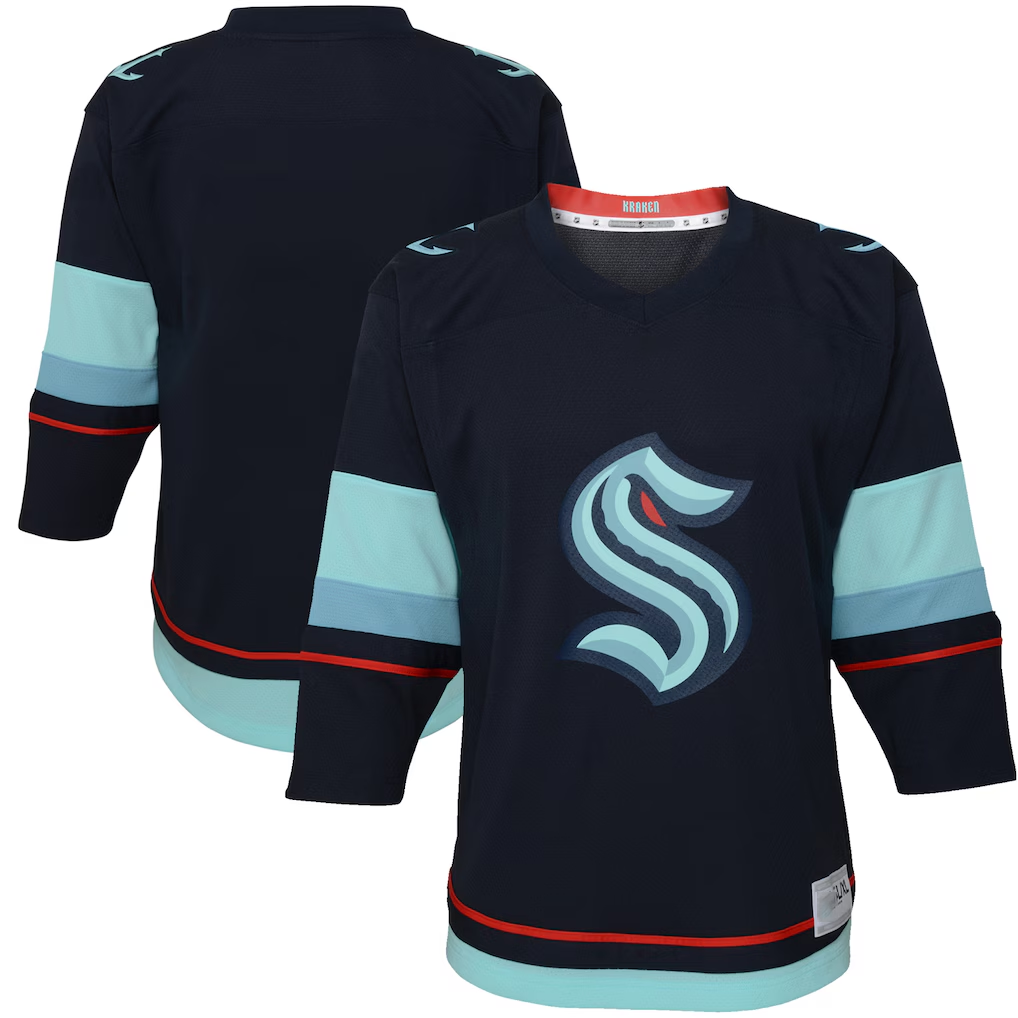 Pouc S.Kraken Navy Home Replica Jerseys