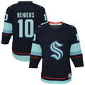 Pouc S.Kraken #10 Matty Beniers Navy Alternate Replica Player Jerseys