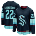 Pouc S.Kraken #22 Oliver Bjorkstrand Deep Sea Blue Home Breakaway Player Jerseys