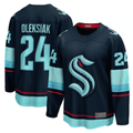 Pouc S.Kraken #24 Jamie Oleksiak Deep Sea Blue Home Breakaway Player Jerseys