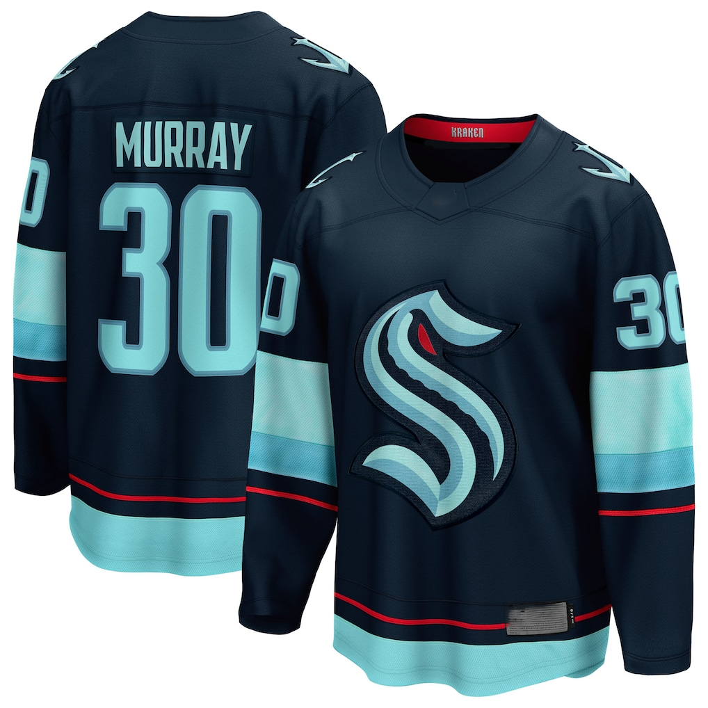 Pouc S.Kraken #30 Matt Murray Deep Sea Blue Home Breakaway Jerseys