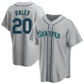 Pouc S.Mariners #20 Luke Raley Player Gray Home Game Stitched Jerseys