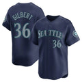 Pouc S.Mariners #36 Logan Gilbert Player Navy Home Limited Stitched Jerseys