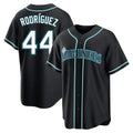 Pouc S.Mariners #44 Julio Rodriguez Player Black Fashion Home Limited Stitched Jerseys