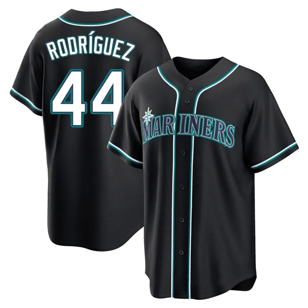 Pouc S.Mariners #44 Julio Rodriguez Player Black Fashion Home Limited Stitched Jerseys