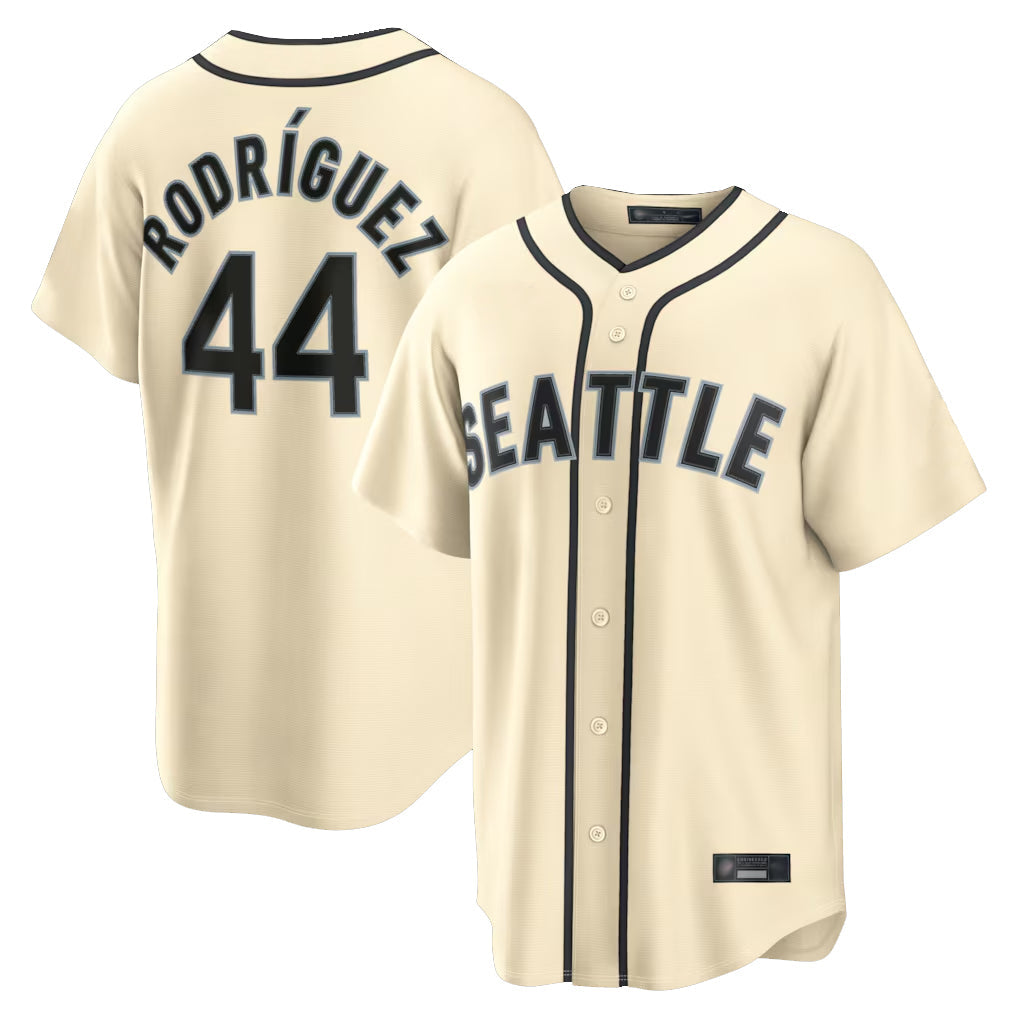 Pouc S.Mariners #44 Julio Rodriguez Player Cream 2026 Home Limited Stitched Jerseys