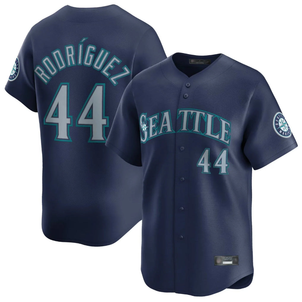 Pouc S.Mariners #44 Julio Rodriguez Player Navy Home Limited Stitched Jerseys