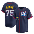 Pouc S.Mariners #75 Andres Munoz Player Navy Limited American League All-Star Edition Stitched Jerseys