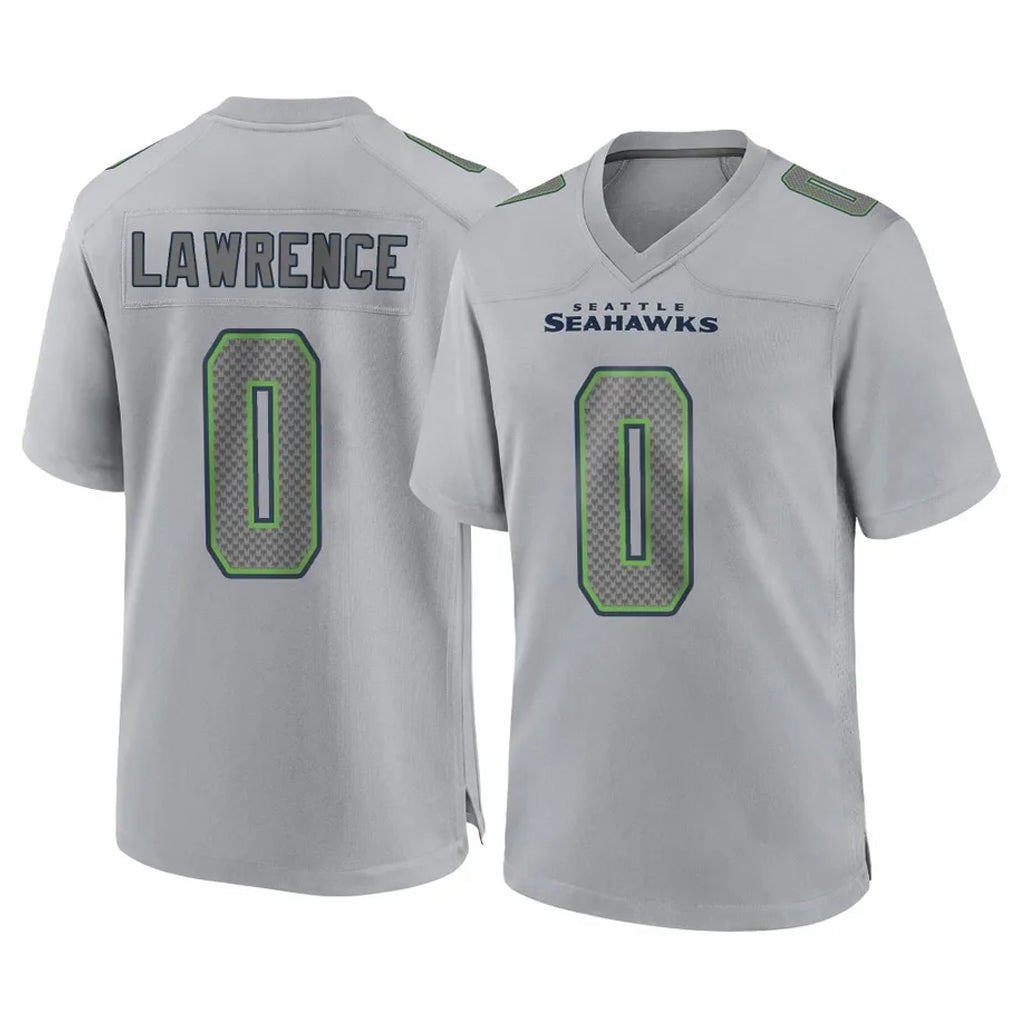Pouc S.Seahawks #0 DeMarcus Lawrence Player Gray Atmosphere Fashion Home Game Stitched Jerseys