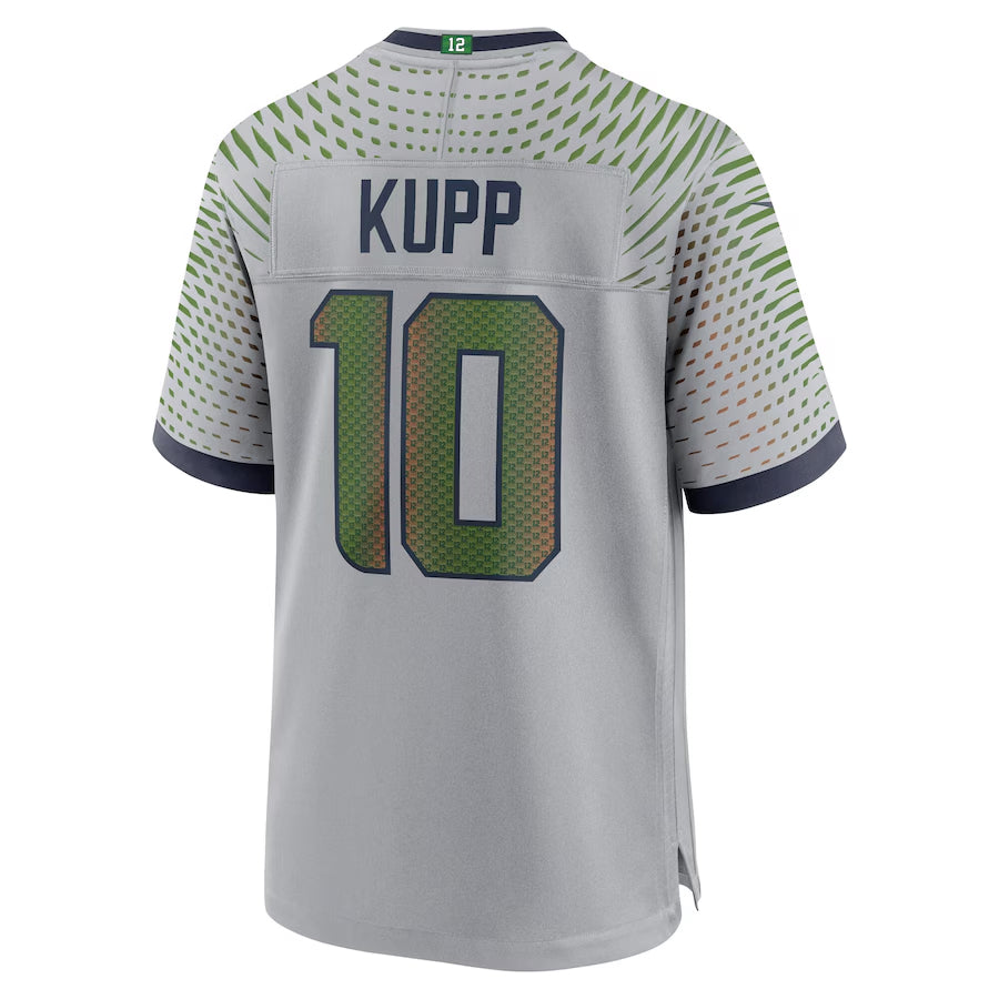 Pouc S.Seahawks #10 Cooper Kupp Player Gray Rivalries Collection Game Stitched Jerseys