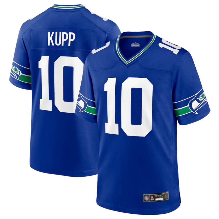 Pouc S.Seahawks #10 Cooper Kupp Player Royal Game Stitched Jerseys