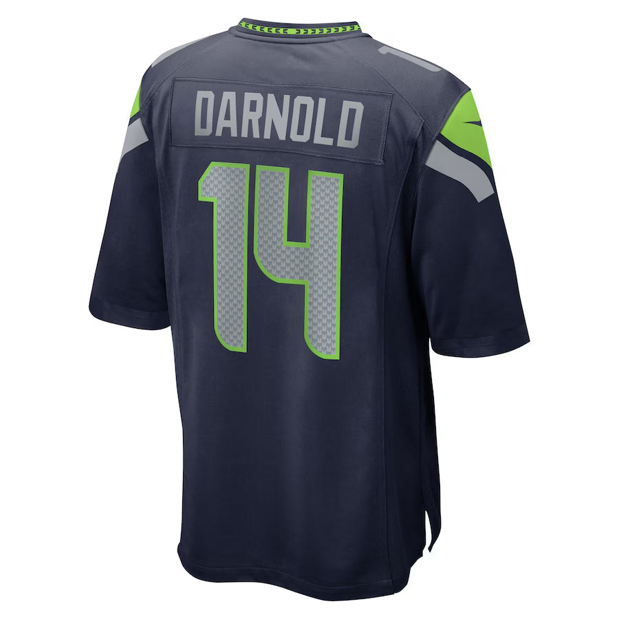 Pouc S.Seahawks #14 Sam Darnold Player Navy Home Game Football Jerseys