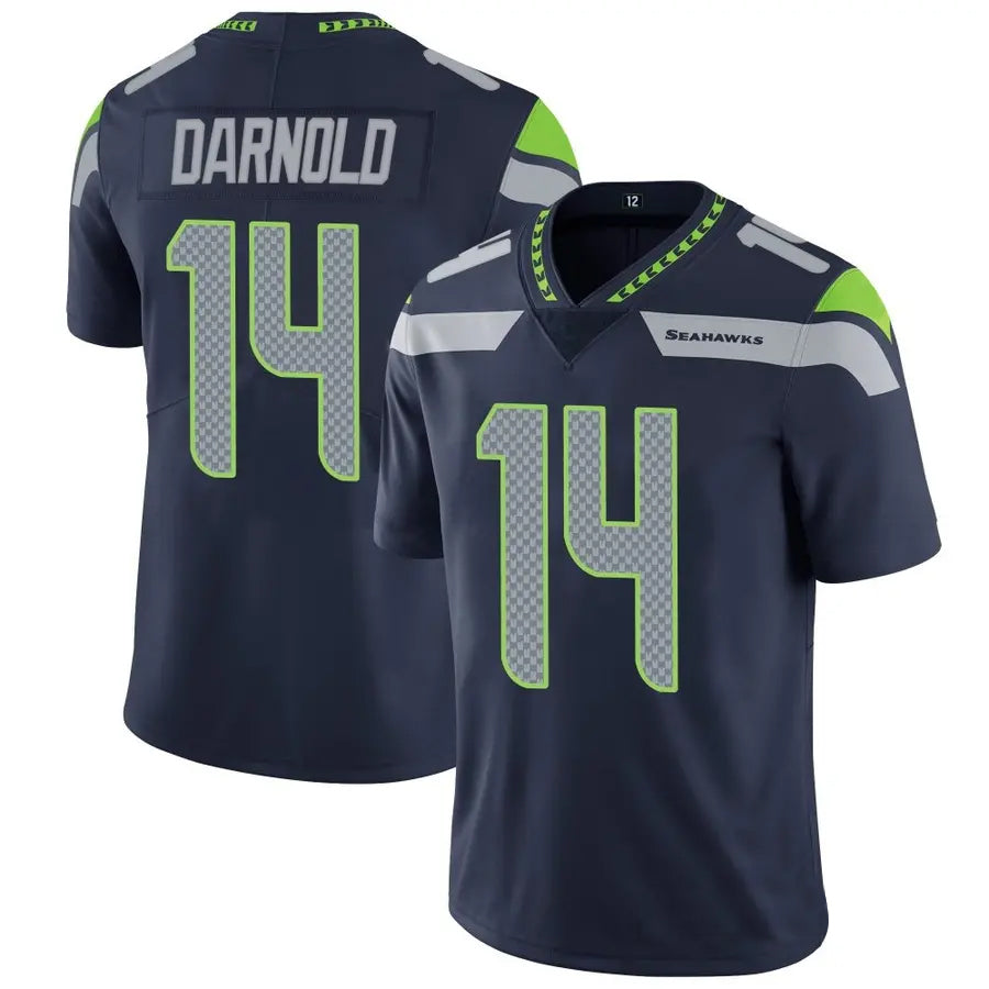 Pouc S.Seahawks #14 Sam Darnold Player Navy Vapor Limited Football Jerseys