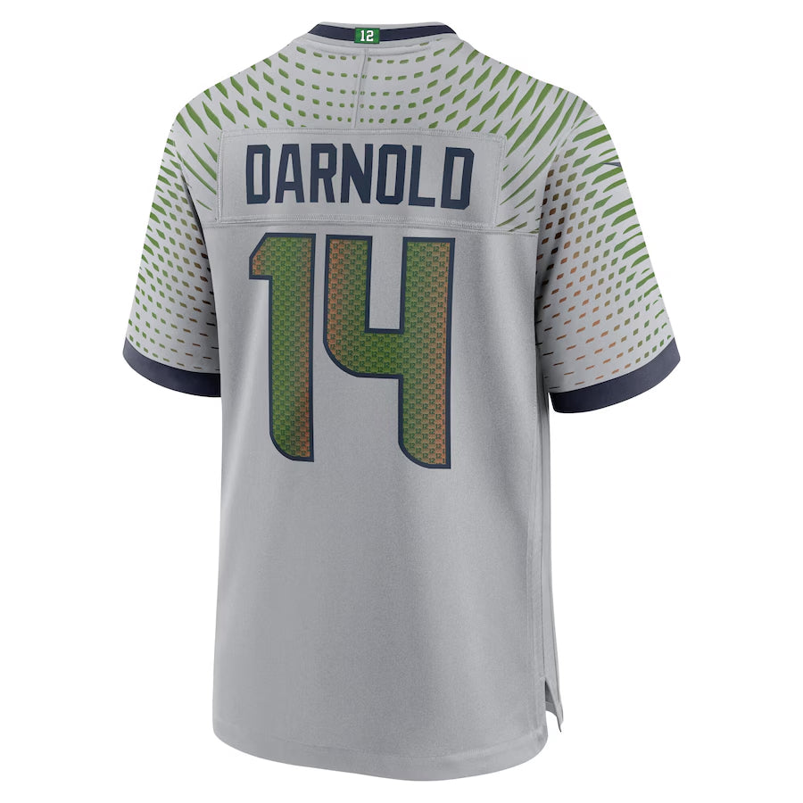 Pouc S.Seahawks #14 Sam Darnold Player Wolf Gray Rivalries Collection Game Football Jerseys