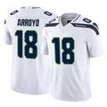 Pouc S.Seahawks #18 Elijah Arroyo Player White Limited Vapor F.U.S.E. Home Game Stitched Jerseys