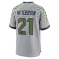 Pouc S.Seahawks #21 Devon Witherspoon Player Gray Rivalries Collection Game Stitched Jerseys