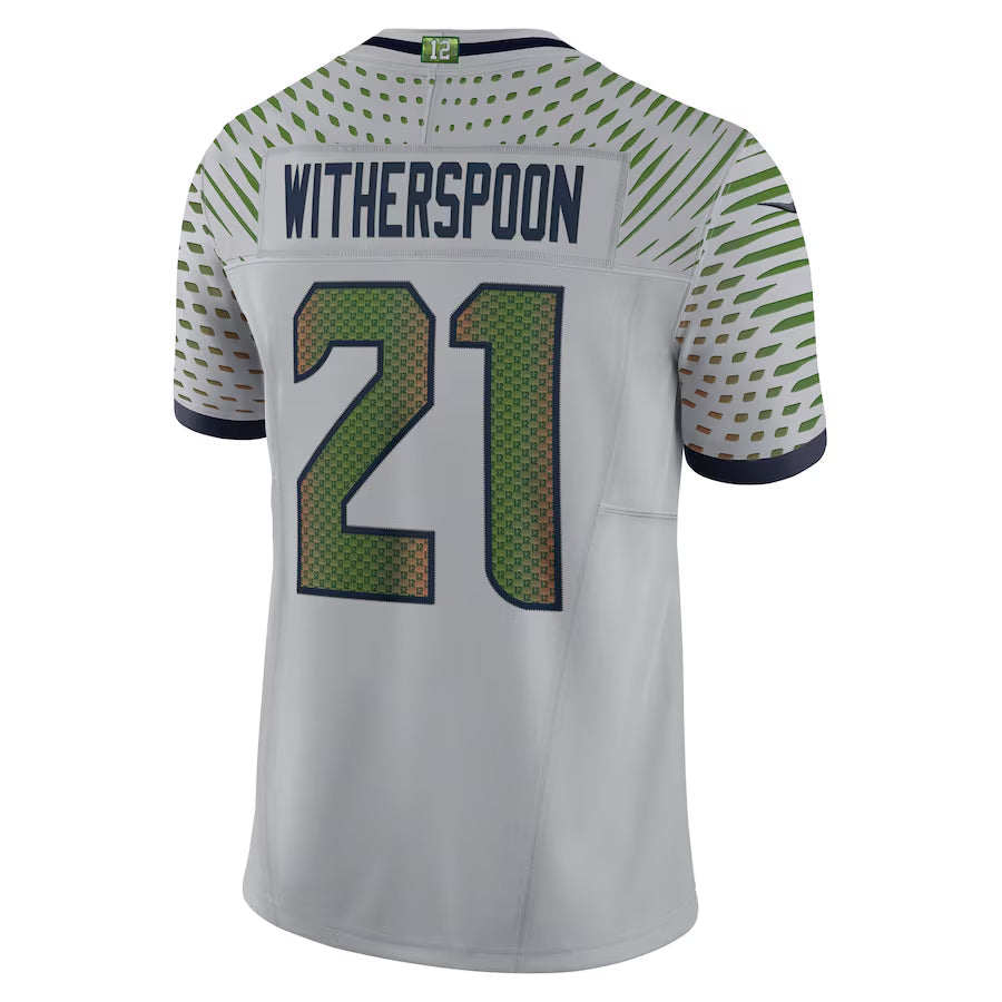 Pouc S.Seahawks #21 Devon Witherspoon Player Gray Rivalries Collection Limited Stitched Jerseys