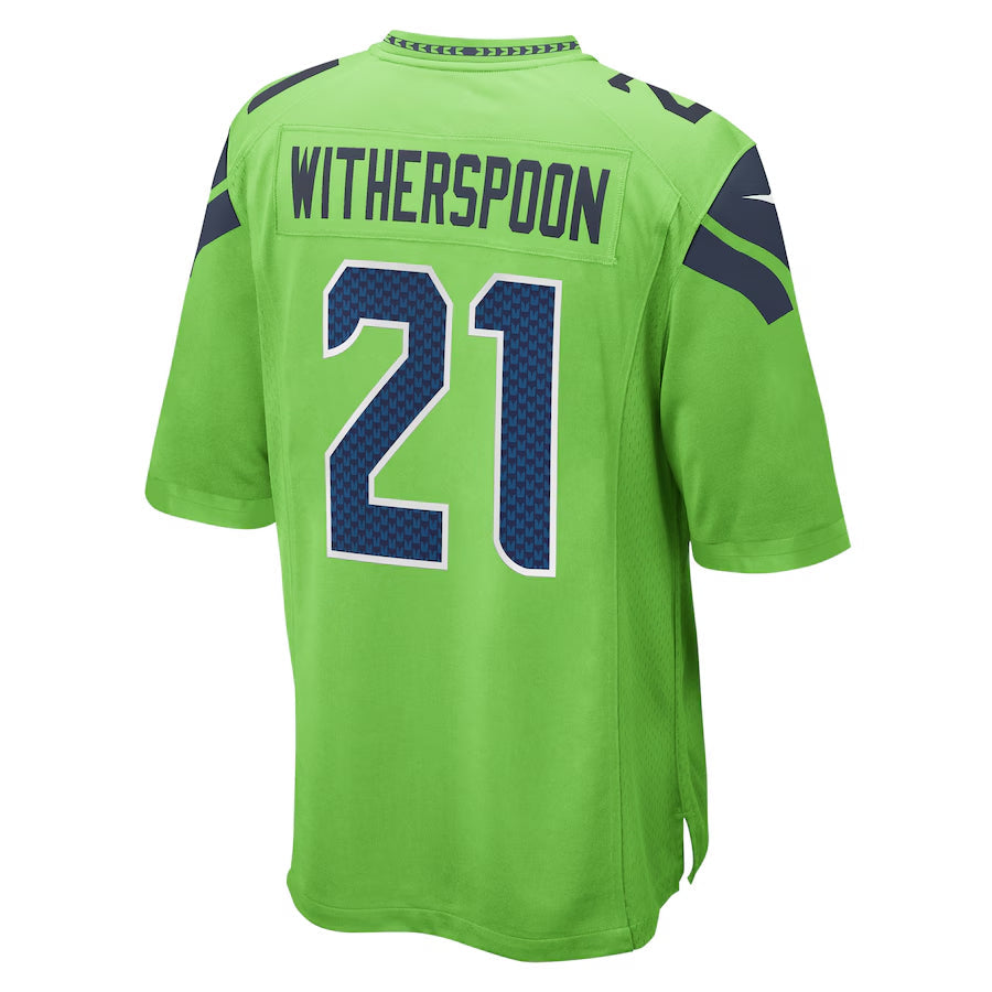 Pouc S.Seahawks #21 Devon Witherspoon Player Green Home Game Stitched Jerseys