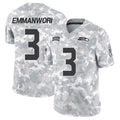Pouc S.Seahawks #3 Nick Emmanwori Player Arctic Camo Salute to Service Limited Football Jerseys
