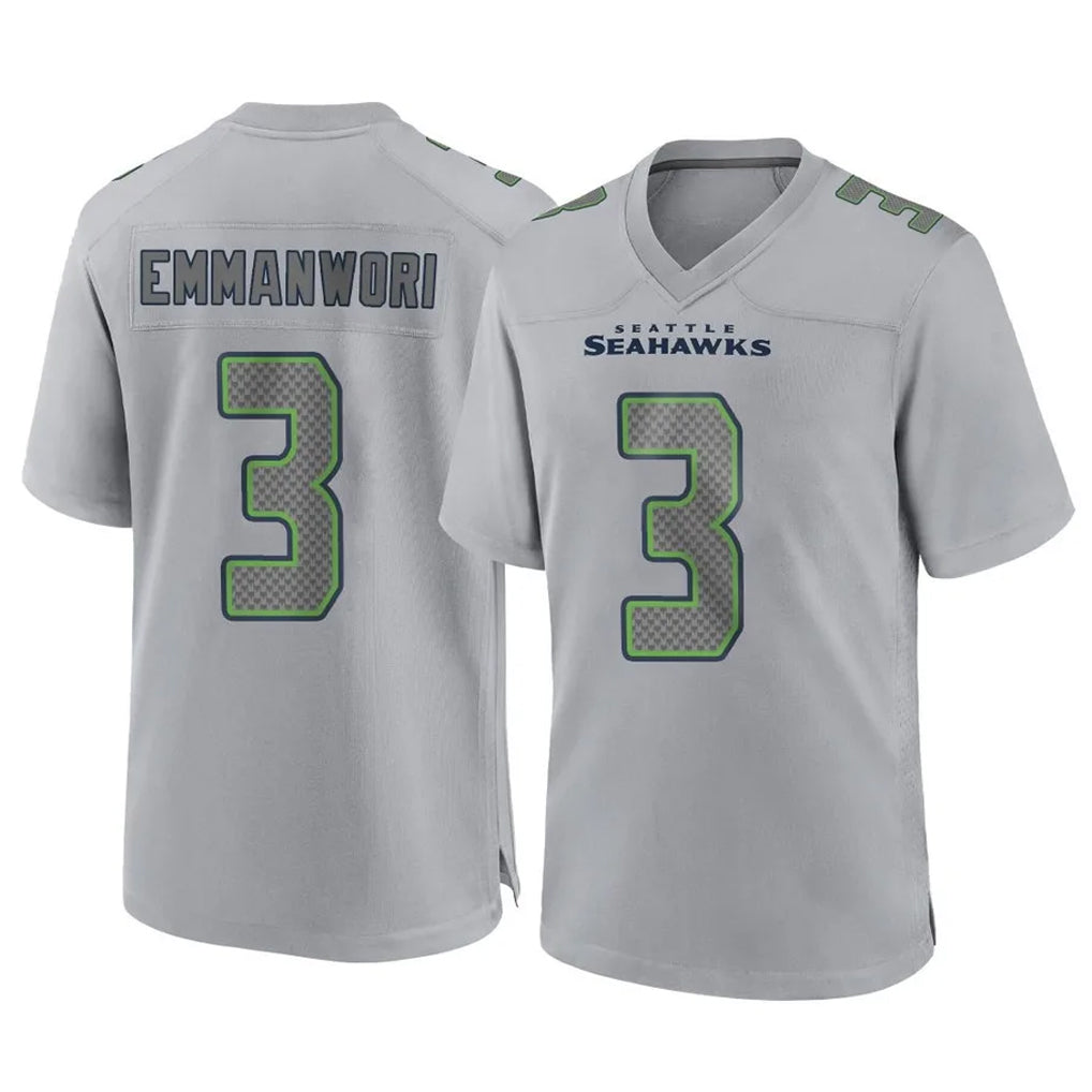 Pouc S.Seahawks #3 Nick Emmanwori Player Gray Atmosphere Fashion Home Game Stitched Jerseys