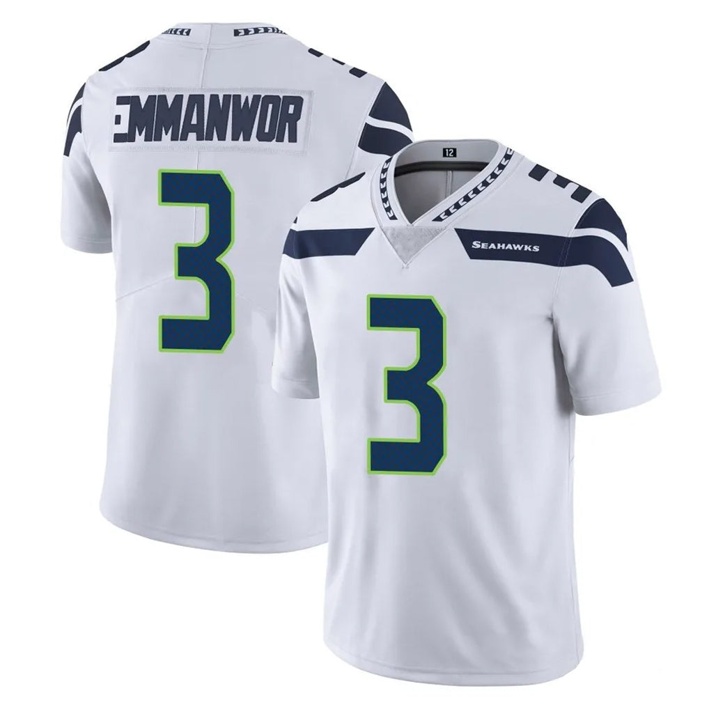 Pouc S.Seahawks #3 Nick Emmanwori Player White Limited Vapor Untouchable Home Game Stitched Jerseys
