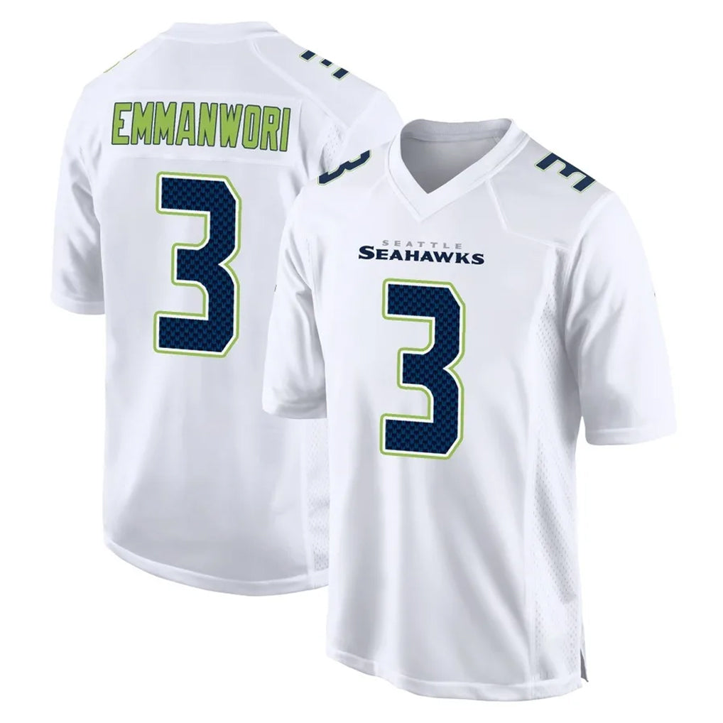 Pouc S.Seahawks #3 Nick Emmanwori Player White Tundra Fashion Home Game Stitched Jerseys