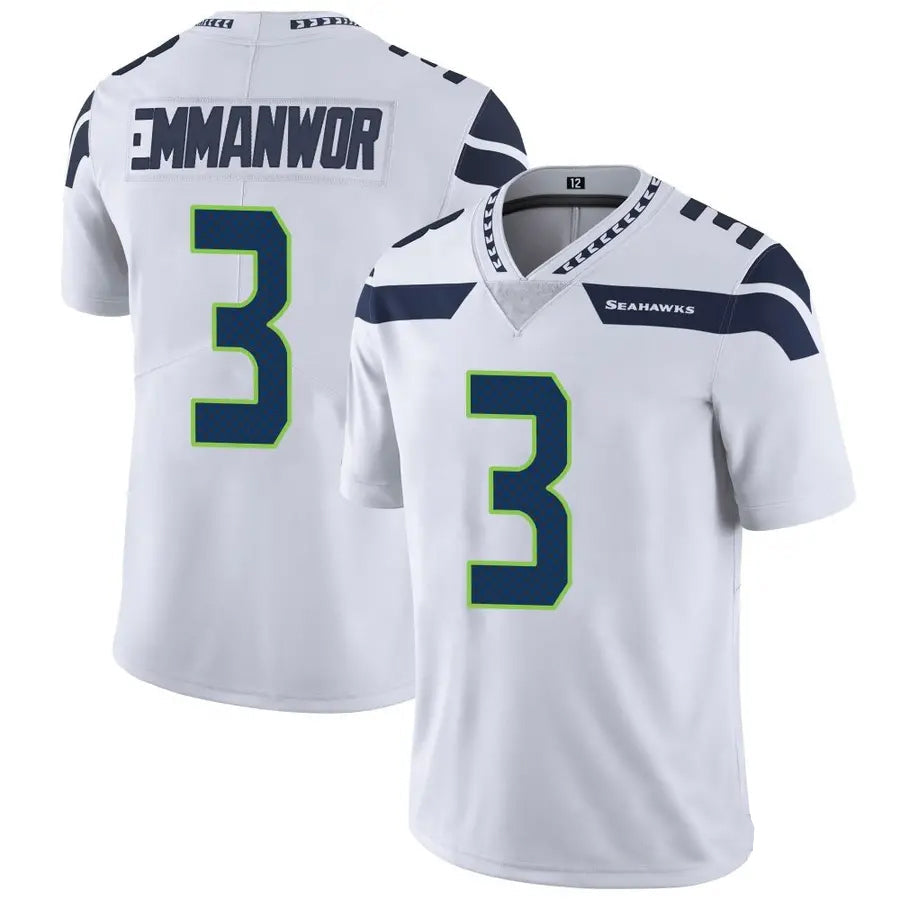 Pouc S.Seahawks #3 Nick Emmanwori Player White Vapor Limited Football Jersey