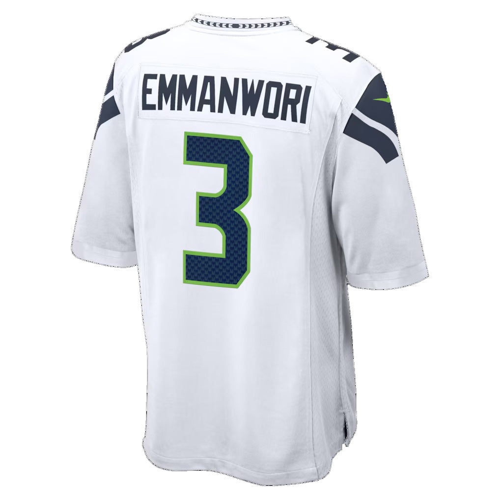 Pouc S.Seahawks #3 Nick Emmanwori White Game Jersey