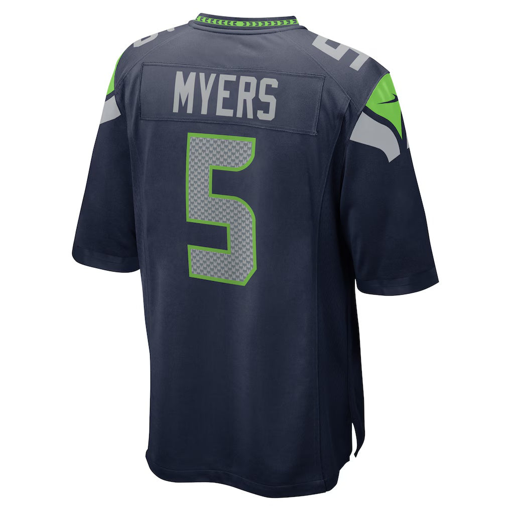 Pouc S.Seahawks #5 Jason Myers Game College Navy Stitched Jerseys