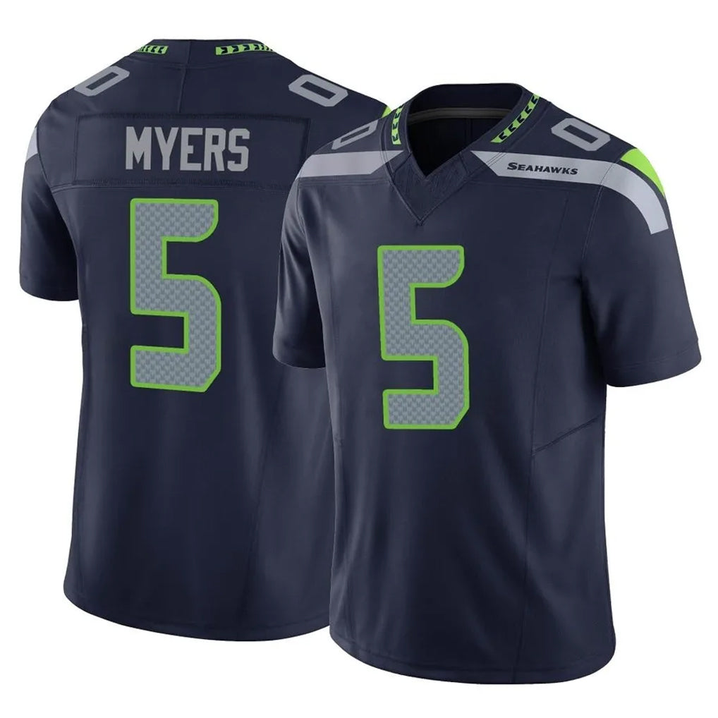 Pouc S.Seahawks #5 Jason Myers Player Navy Limited Vapor F.U.S.E. Home Game Stitched Jerseys