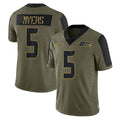 Pouc S.Seahawks #5 Jason Myers Player Olive Salute To Service Limited Game Stitched Jerseys