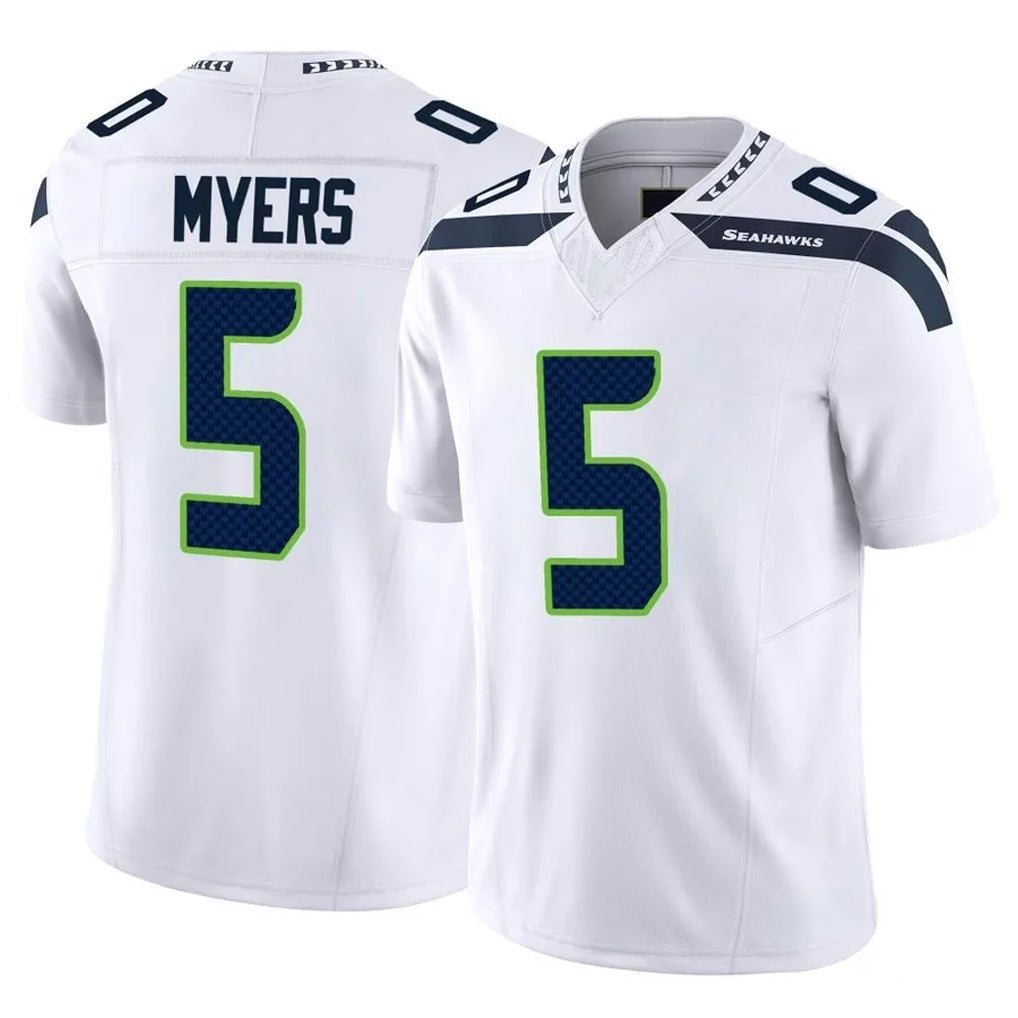 Pouc S.Seahawks #5 Jason Myers Player White Limited Vapor F.U.S.E. Home Game Stitched Jerseys