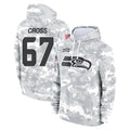 Pouc S.Seahawks #67 Charles Cross Player Arctic Camo Limited Salute to Service Pullover Hoodies Game Stitched Jerseys