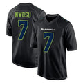 Pouc S.Seahawks #7 Uchenna Nwosu Player Black Limited Fashion Home Game Stitched Jerseys