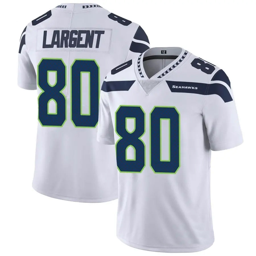Pouc S.Seahawks #80 Steve Largent Player White Vapor Limited Stitched Jerseys