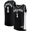 Pouc SA.Spurs #1 Victor Wembanyama Fanatics Black Fast Break Replica Jerseys - Icon Edition