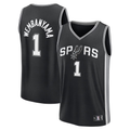 Pouc SA.Spurs #1 Victor Wembanyama Fanatics Black Fast Break Replica Player Jerseys - Icon Edition