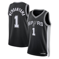 Pouc SA.Spurs #1 Victor Wembanyama Fanatics Black Fast Break Replica Player Jerseys - Icon Edition