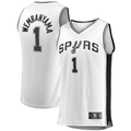 Pouc SA.Spurs #1 Victor Wembanyama Fanatics White Fast Break Player Jerseys - Association Edition