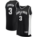 Pouc SA.Spurs #3 Keldon Johnson Fanatics Black Fast Break Replica Jerseys - Icon Edition