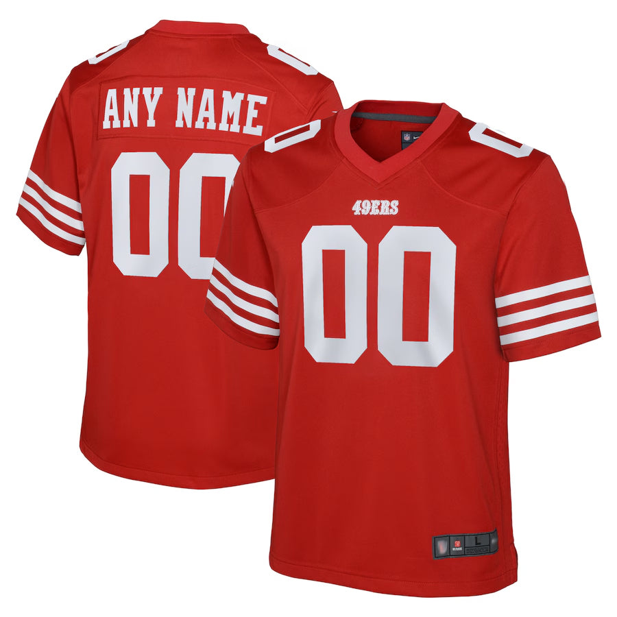 Pouc Custom SF.49ers Game Team Colour Stitched Jerseys