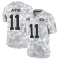 Pouc SF.49ers #11 Brandon Aiyuk Player Arctic Camo Salute to Service Limited Stitched Jerseys