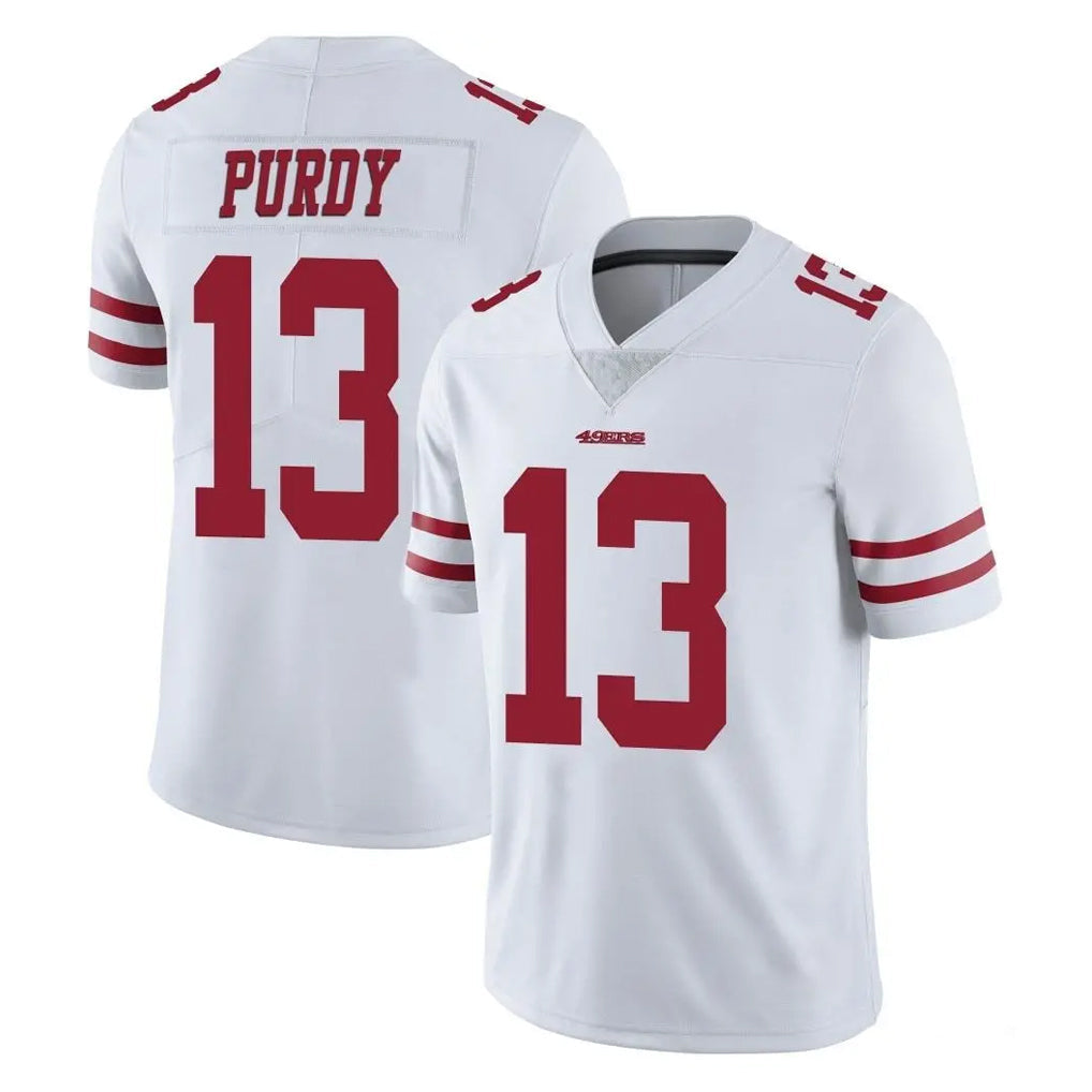 Pouc SF.49ers #13 Brock Purdy Player White Limited Vapor Untouchable Home Game Stitched Jerseys